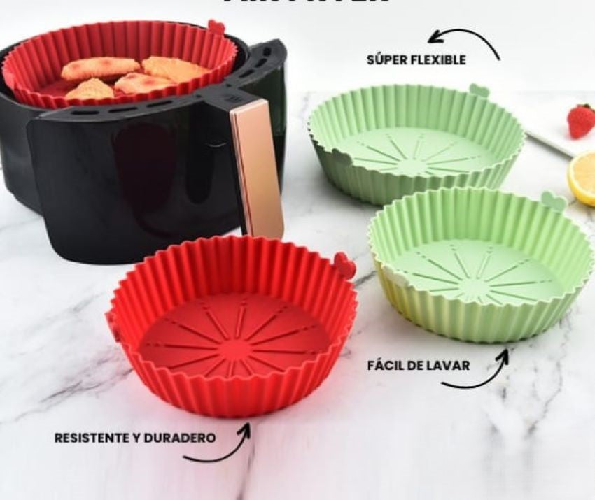 Set X6 Moldes Silicona Freidora AirFryer